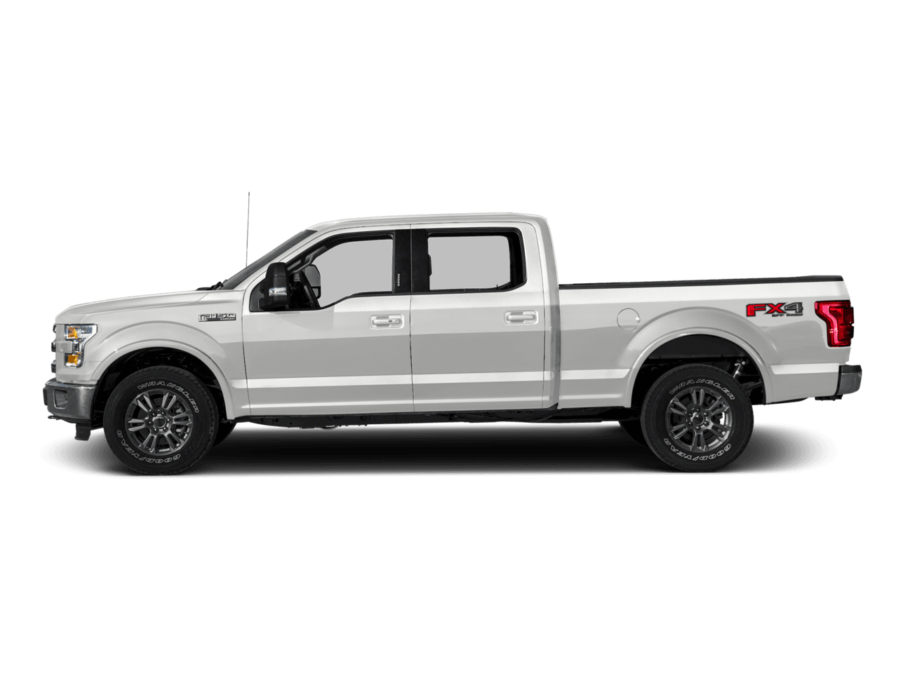 2016 Ford F-150 4WD SuperCrew 145" Lariat - Profile, facing to the left