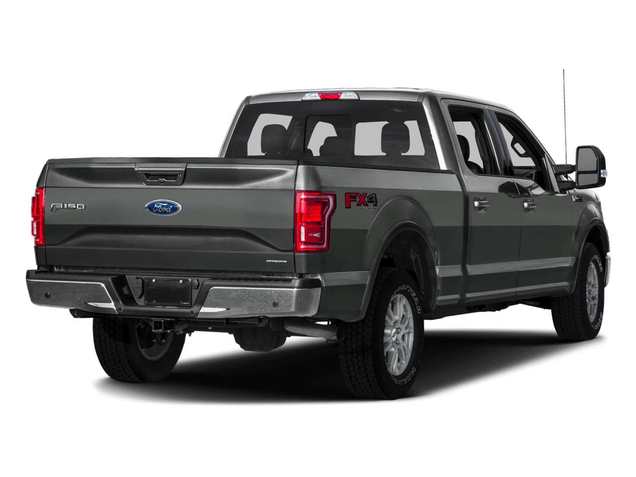 2016 Ford F-150 4WD SuperCrew 145" Lariat - Rear 3/4, facing to the right