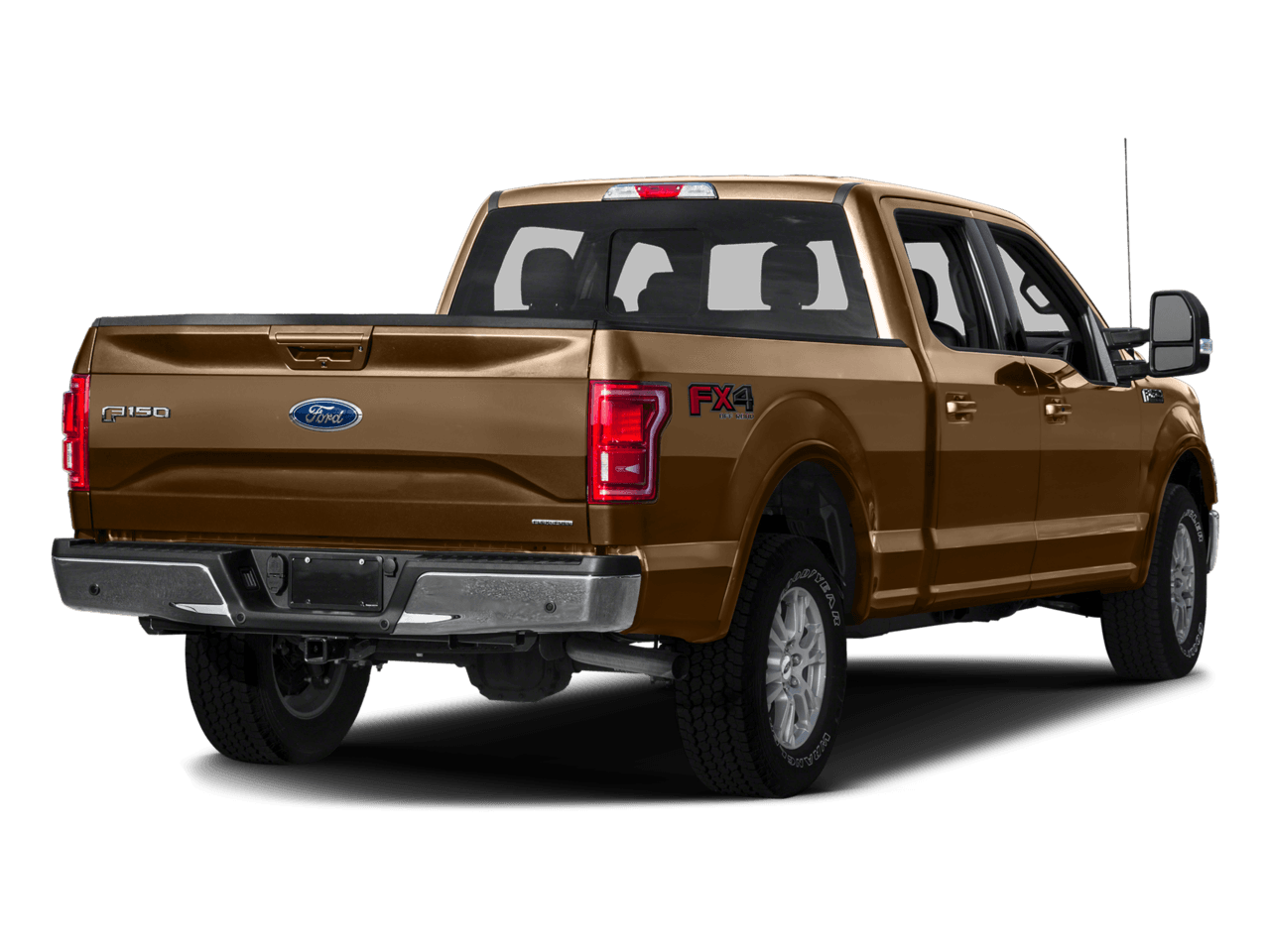 2016 Ford F-150 4WD SuperCrew 145" Lariat - Rear 3/4, facing to the right