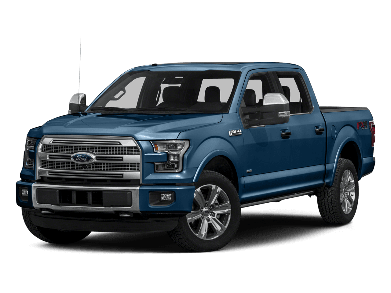 2016 Ford F-150 4WD SuperCrew 145" Platinum - Front 3/4, facing to the left