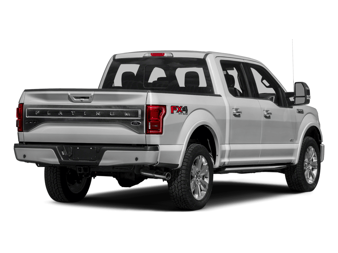 2016 Ford F-150 4WD SuperCrew 145" Platinum - Rear 3/4, facing to the right