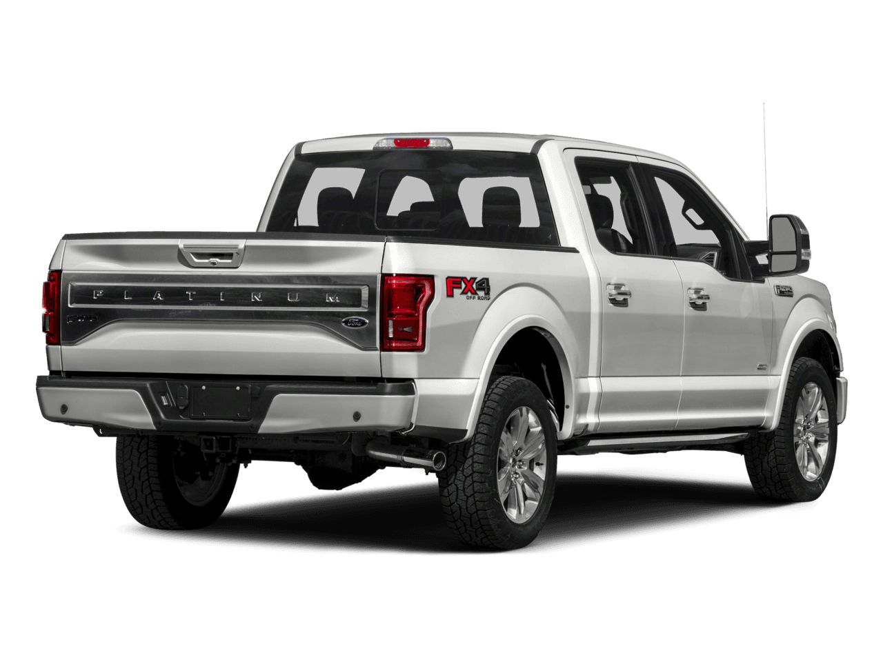 2016 Ford F-150 4WD SuperCrew 145" Platinum - Rear 3/4, facing to the right