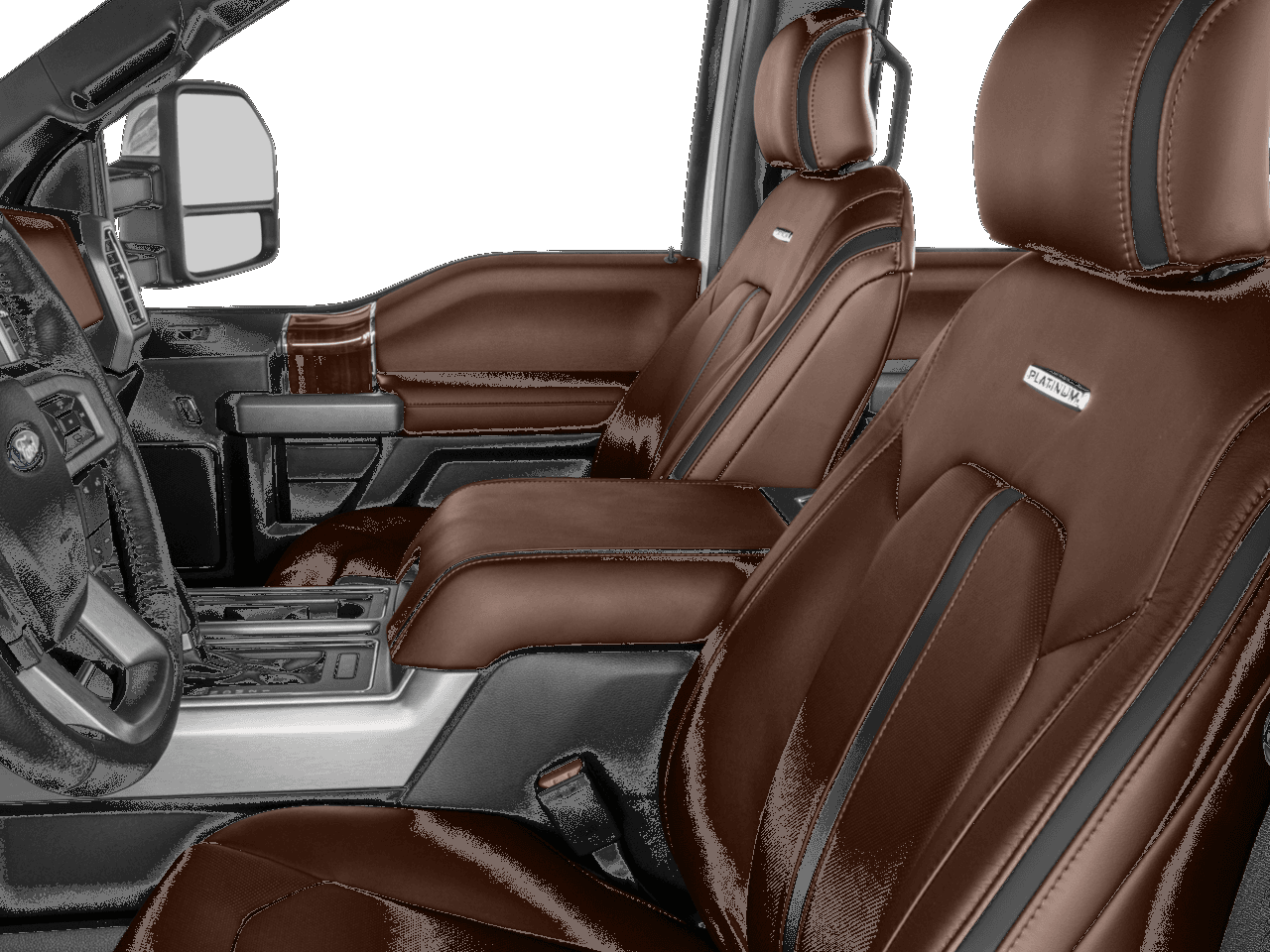 2016 Ford F-150 2WD SuperCrew 157" Platinum - Interior Driver's Side with Door Open, Front Seat Feature