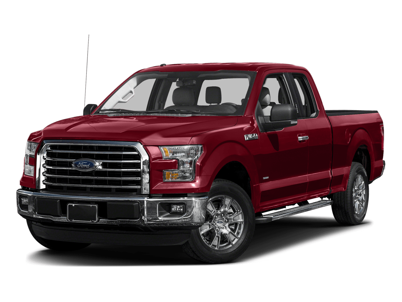 2016 Ford F-150 2WD SuperCab 145" XLT - Front 3/4, facing to the left