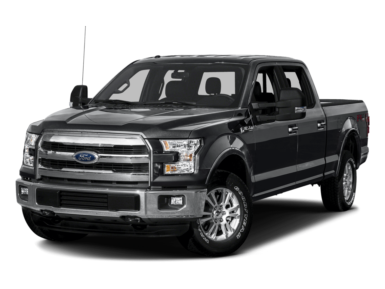 2016 Ford F-150 2WD SuperCrew 145" Lariat - Front 3/4, facing to the left