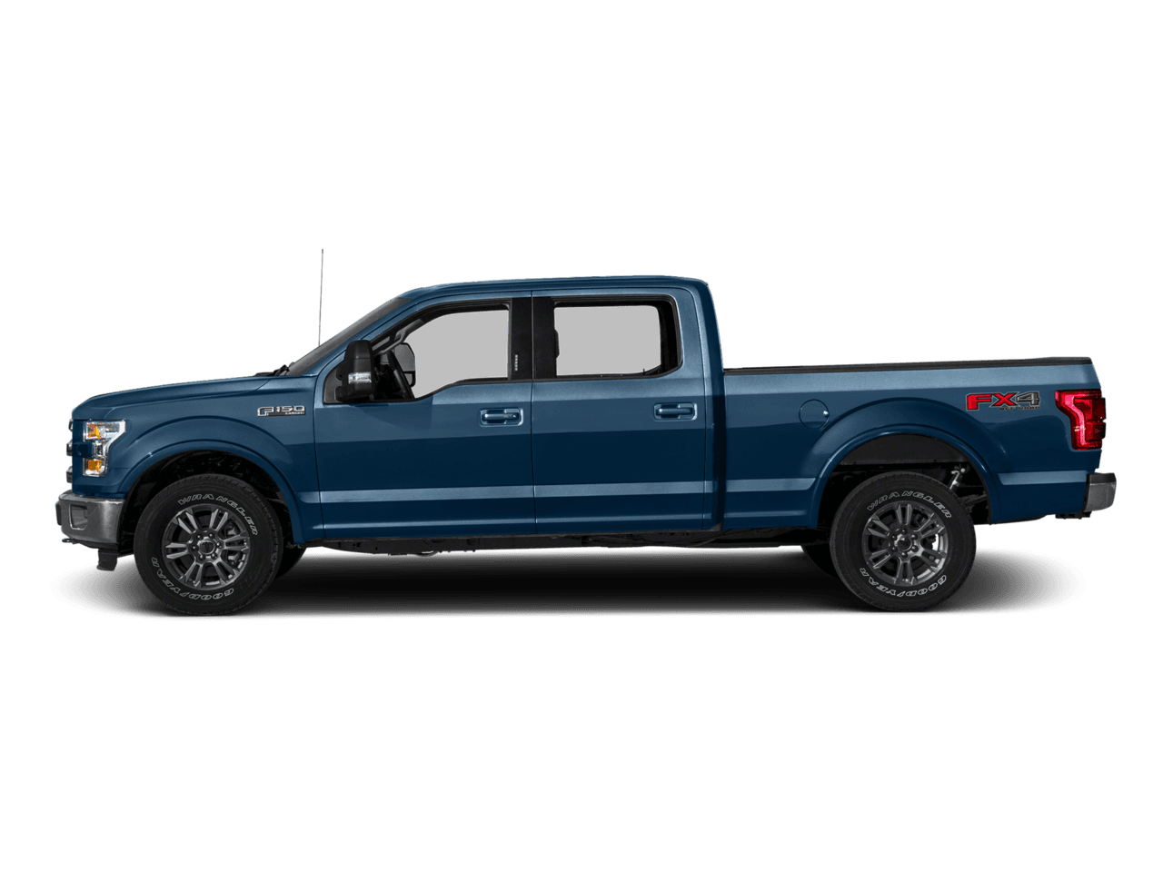 2016 Ford F-150 2WD SuperCrew 145" Lariat - Profile, facing to the left