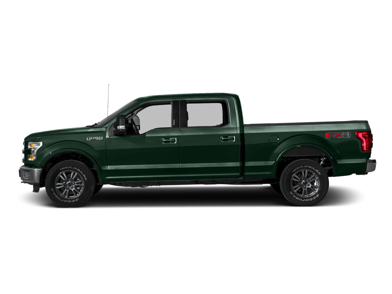 2016 Ford F-150 2WD SuperCrew 145" Lariat - Profile, facing to the left