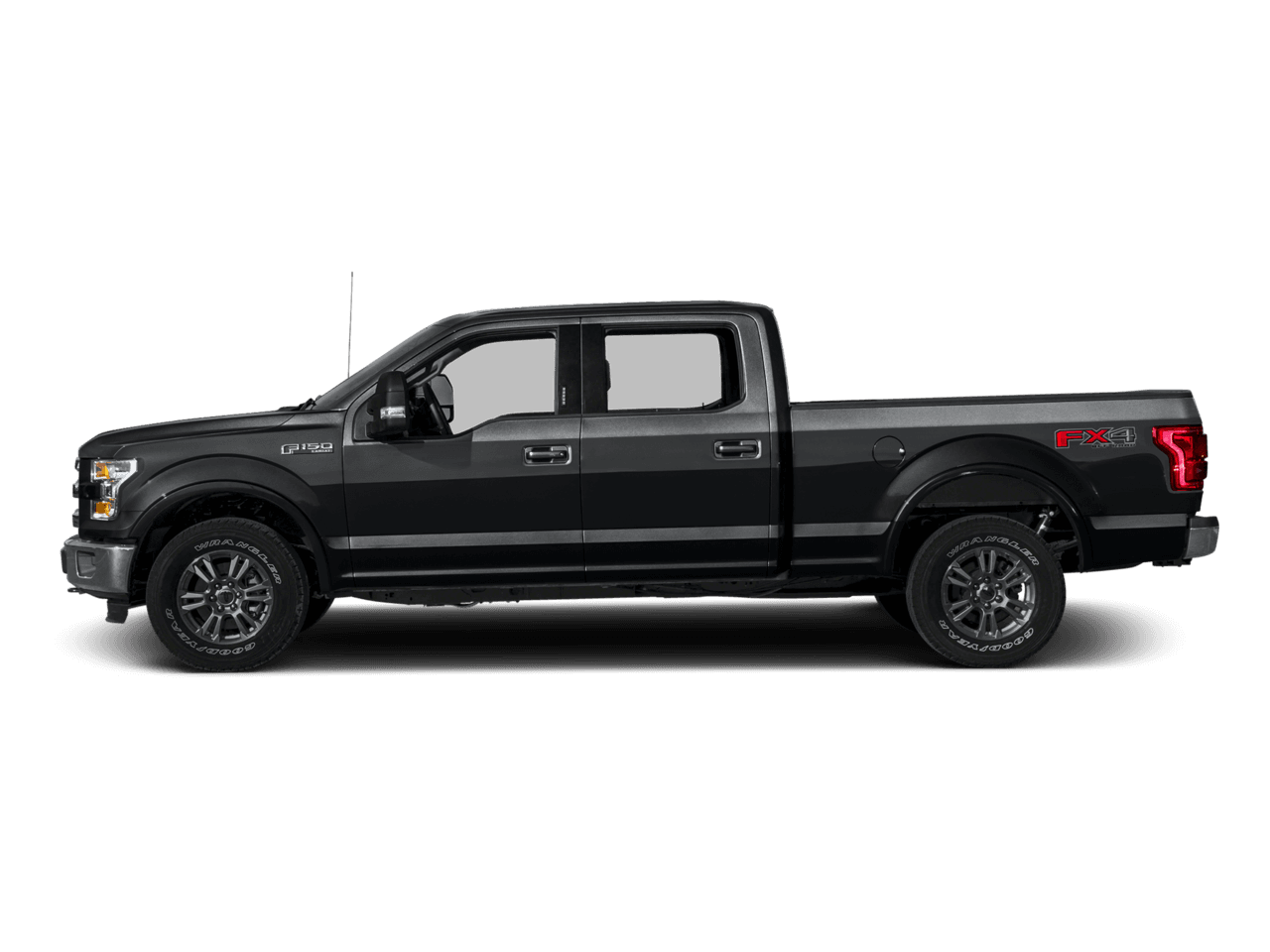 2016 Ford F-150 2WD SuperCrew 145" Lariat - Profile, facing to the left