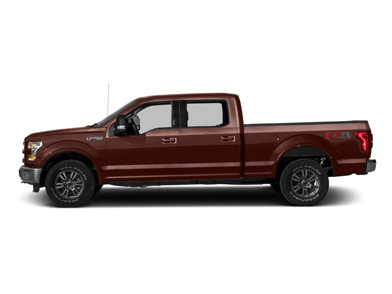 2016 Ford F-150 2WD SuperCrew 145" Lariat - Profile, facing to the left