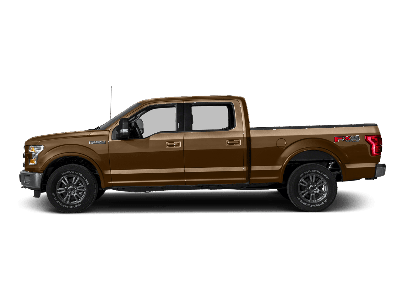 2016 Ford F-150 2WD SuperCrew 145" Lariat - Profile, facing to the left