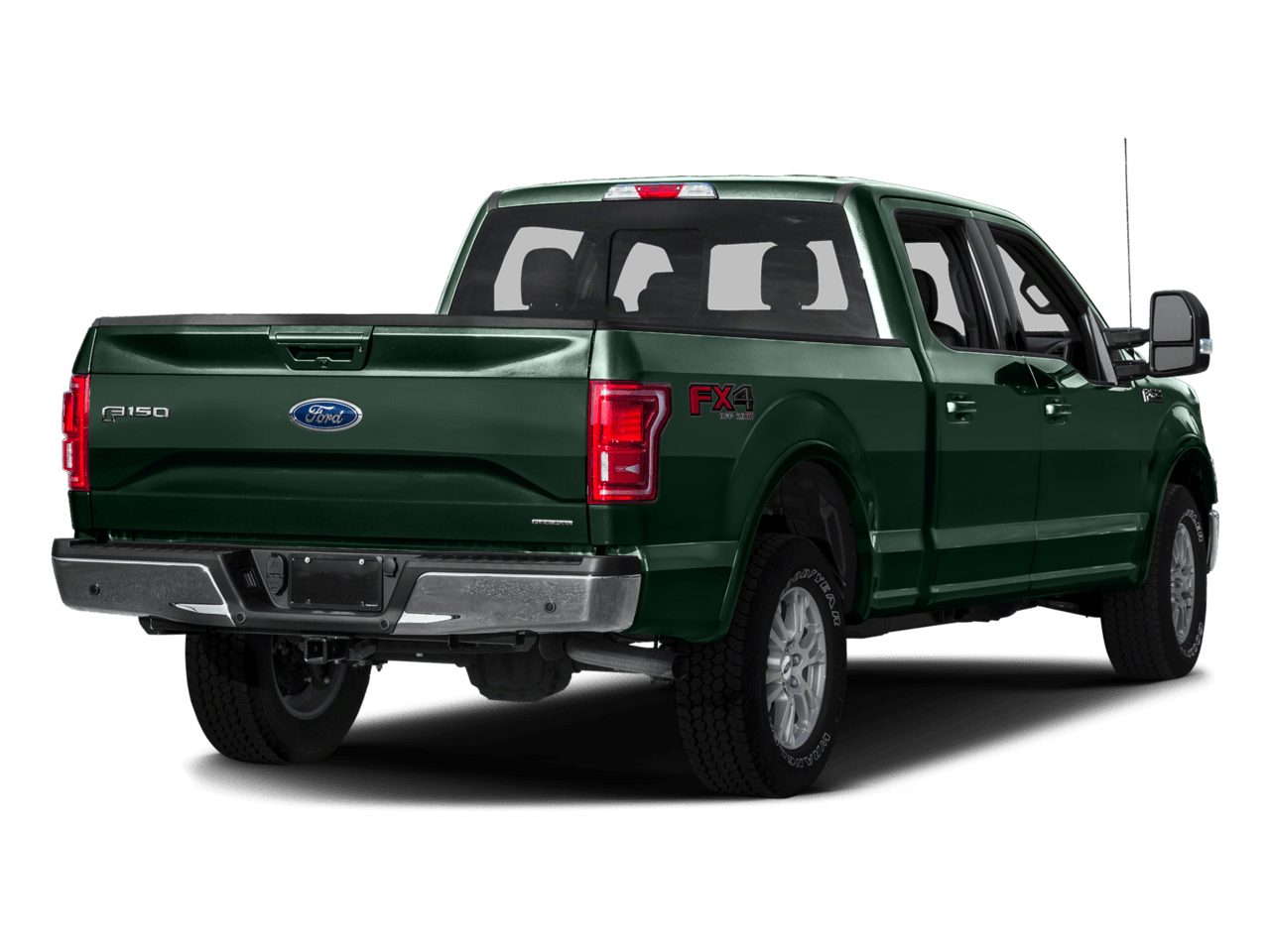 2016 Ford F-150 2WD SuperCrew 145" Lariat - Rear 3/4, facing to the right