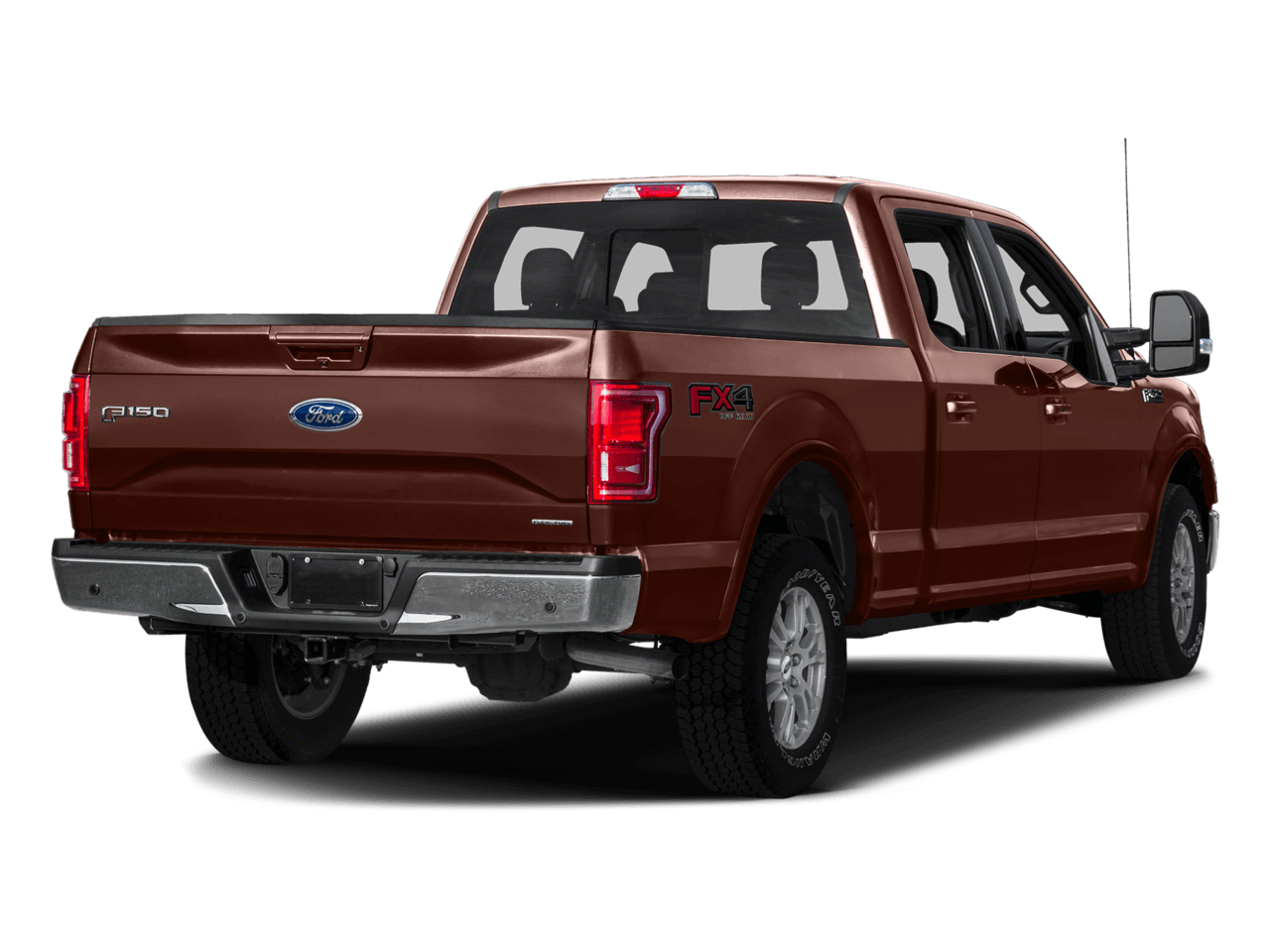 2016 Ford F-150 2WD SuperCrew 145" Lariat - Rear 3/4, facing to the right