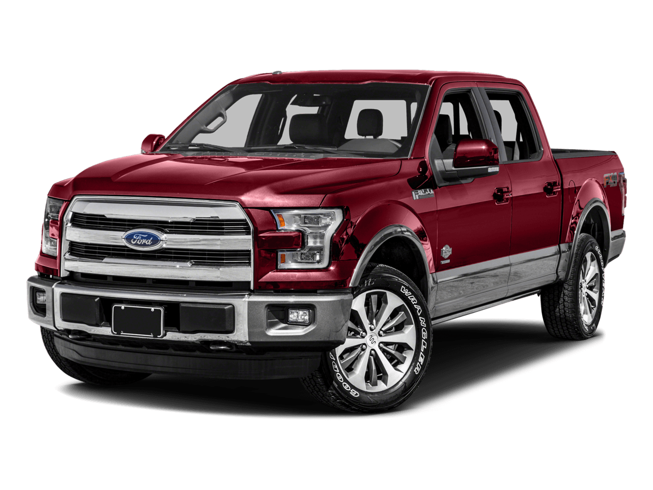 2016 Ford F-150 2WD SuperCrew 145" King Ranch - Front 3/4, facing to the left