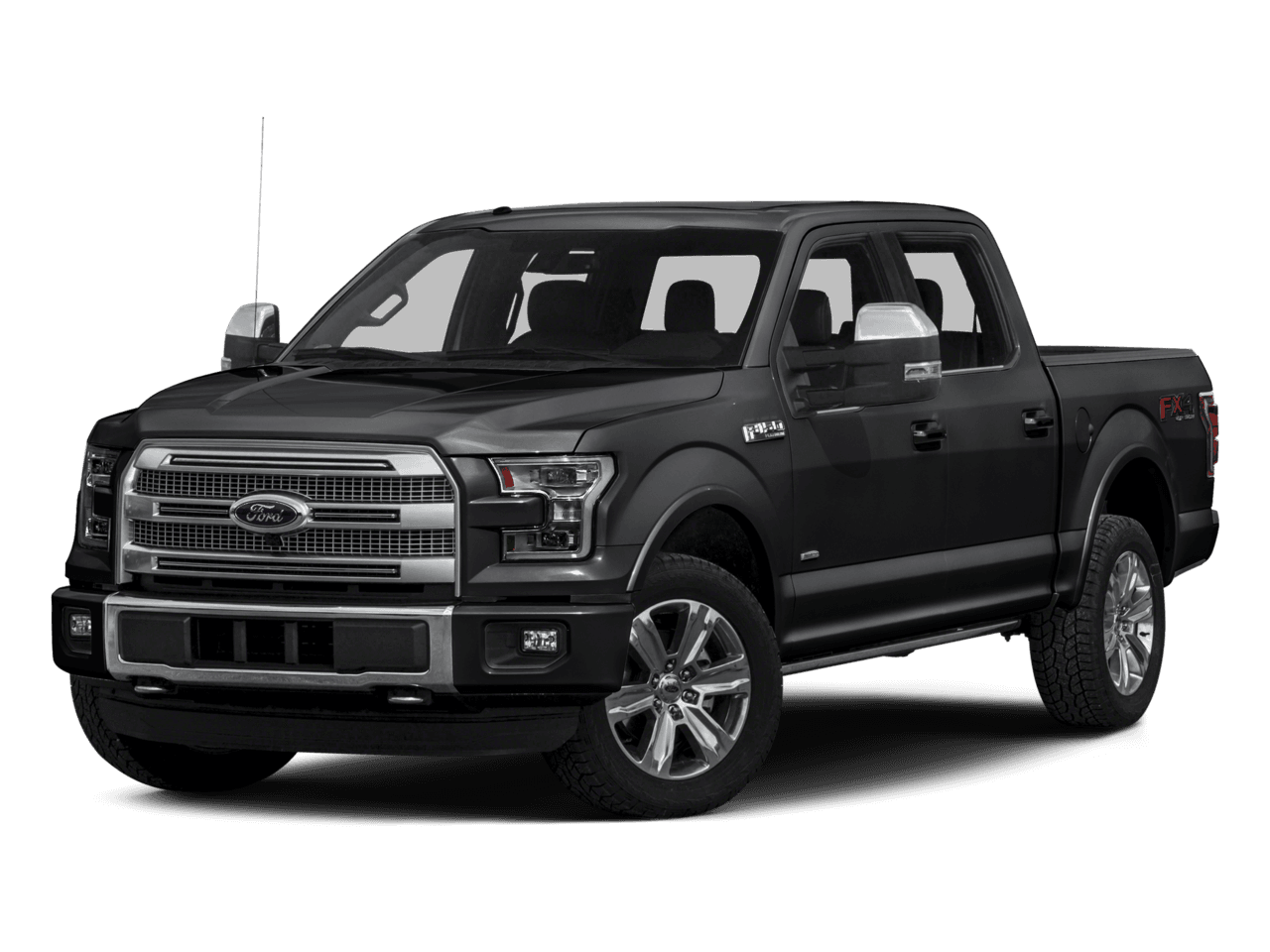 2016 Ford F-150 2WD SuperCrew 145" Platinum - Front 3/4, facing to the left