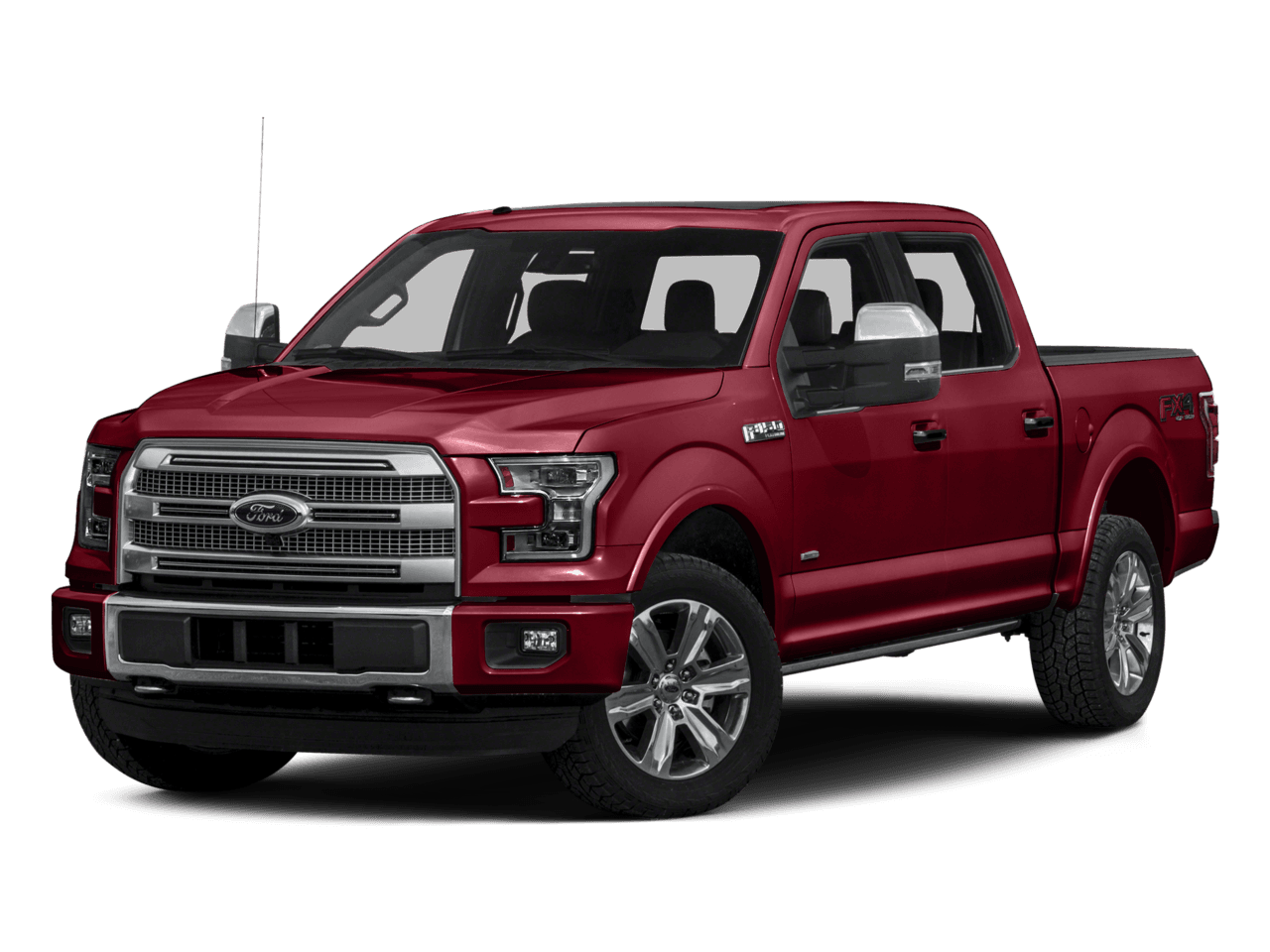 2016 Ford F-150 2WD SuperCrew 145" Platinum - Front 3/4, facing to the left