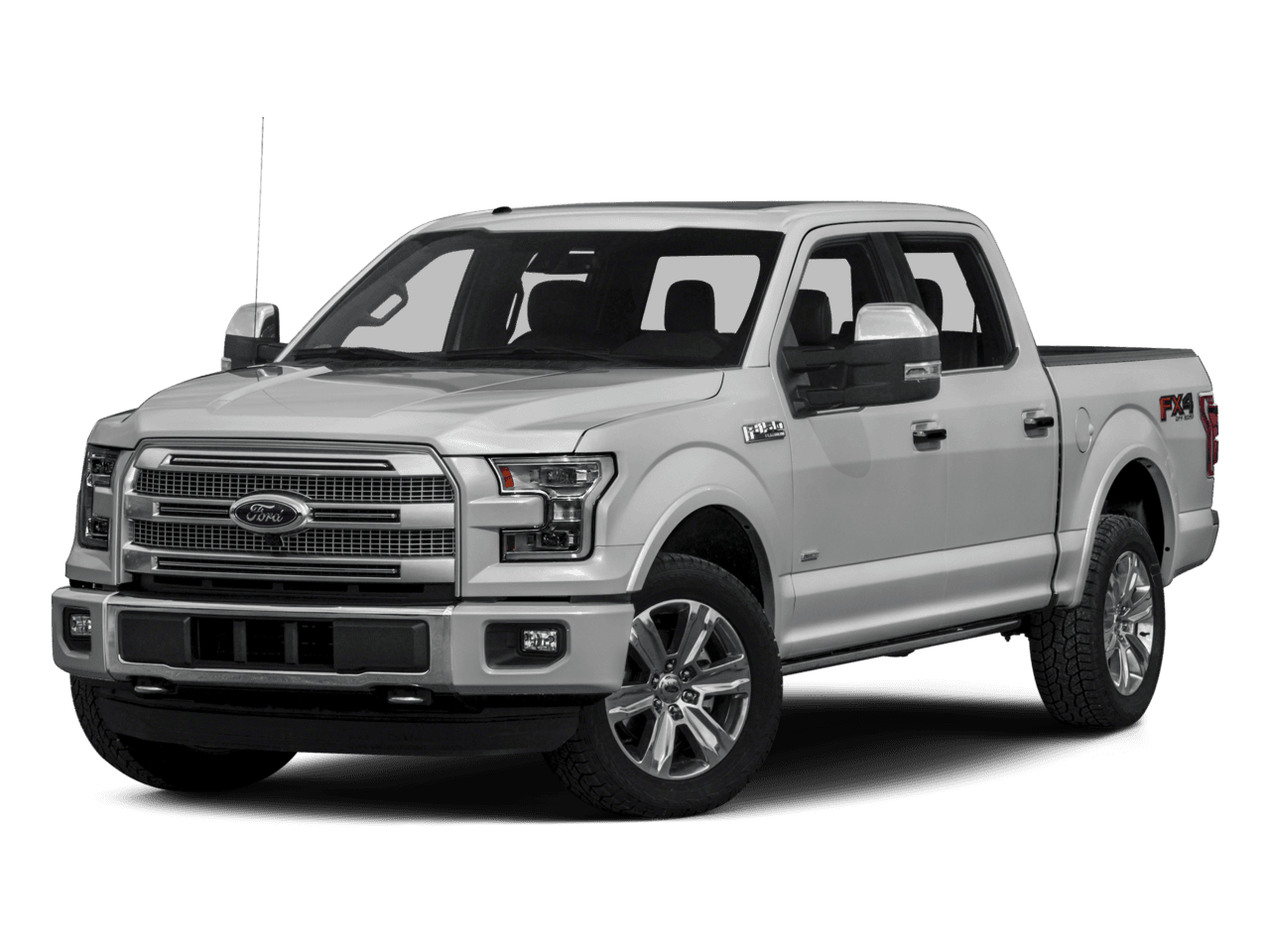 2016 Ford F-150 2WD SuperCrew 145" Platinum - Front 3/4, facing to the left