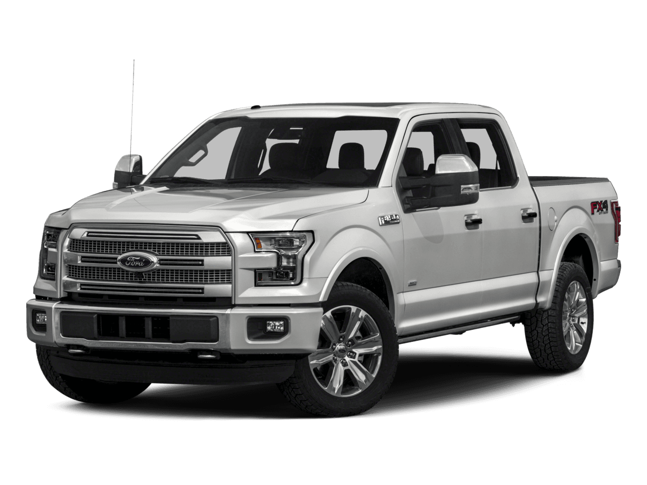 2016 Ford F-150 2WD SuperCrew 145" Platinum - Front 3/4, facing to the left