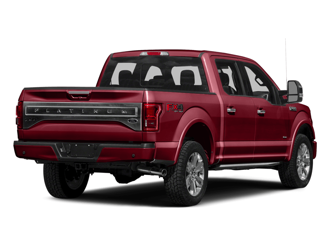 2016 Ford F-150 2WD SuperCrew 145" Platinum - Rear 3/4, facing to the right