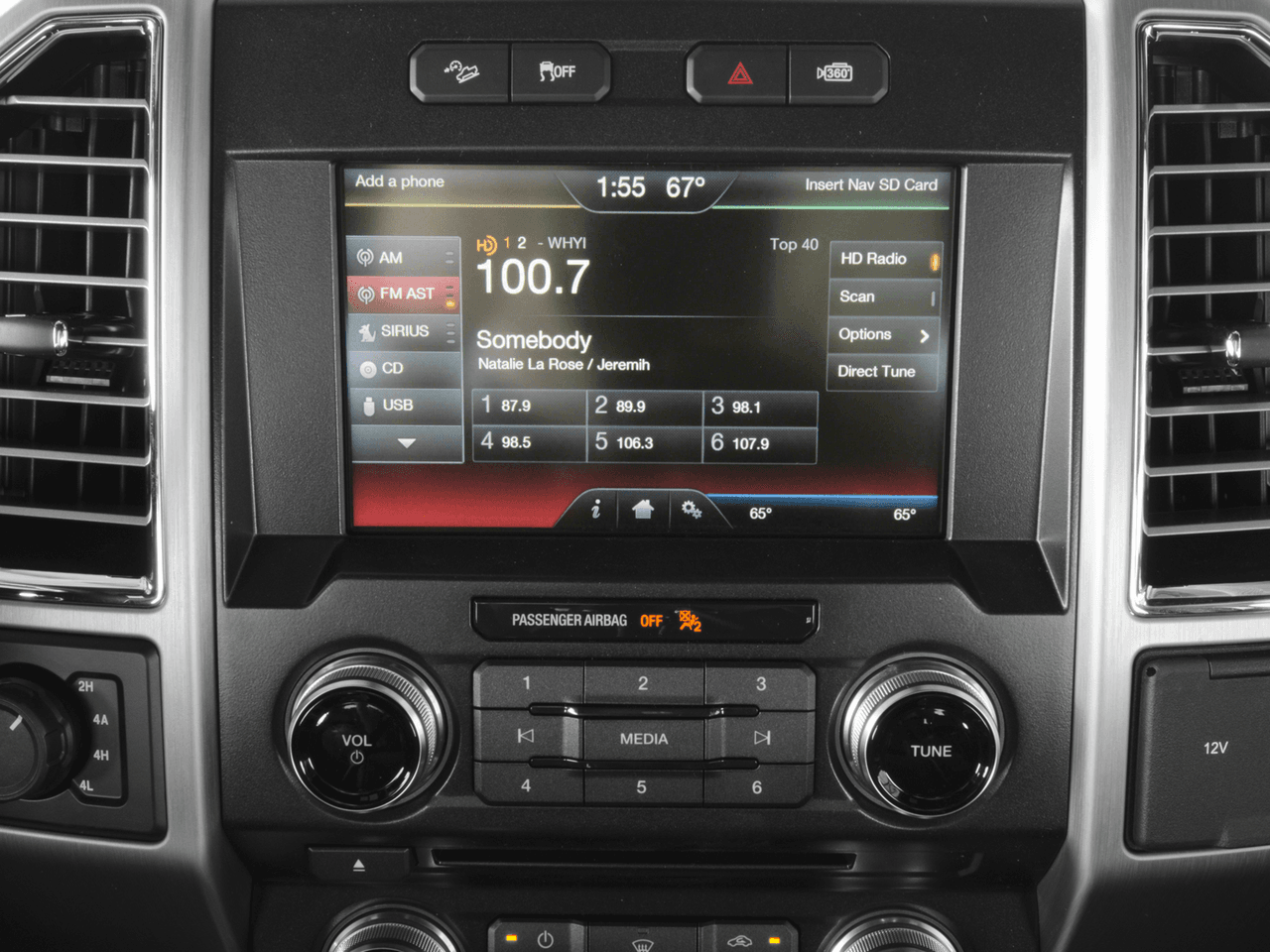 2016 Ford F-150 2WD SuperCrew 145" Platinum - Interior Stereo System