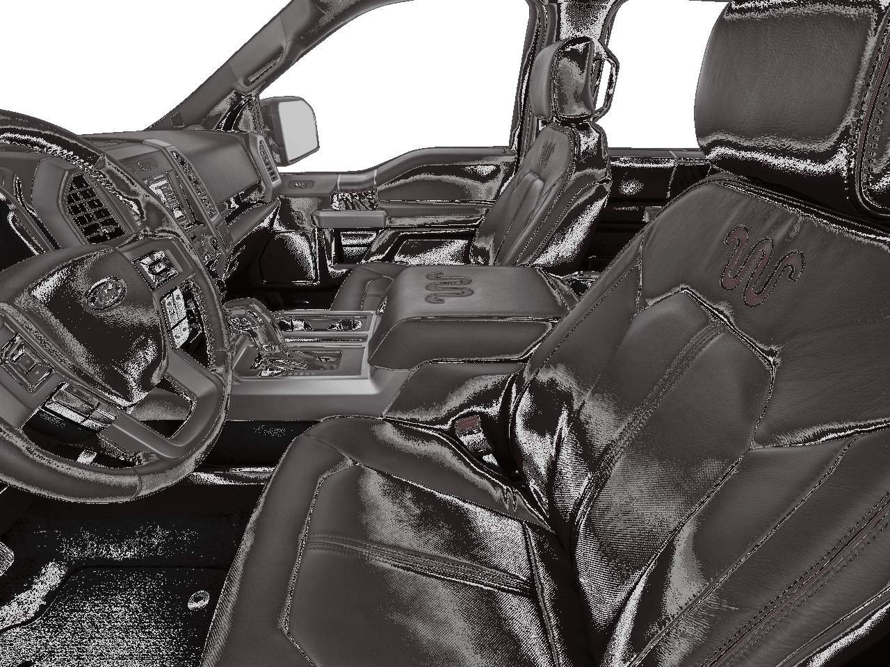 2016 Ford F-150 4WD SuperCrew 145" King Ranch - Interior Driver's Side with Door Open, Front Seat Feature