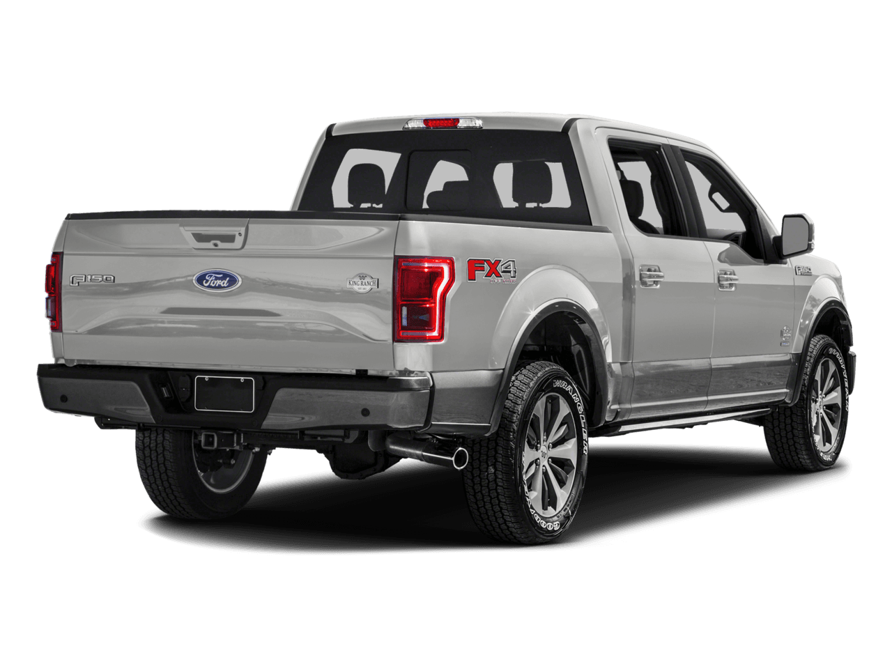 2016 Ford F-150 4WD SuperCrew 145" King Ranch - Rear 3/4, facing to the right