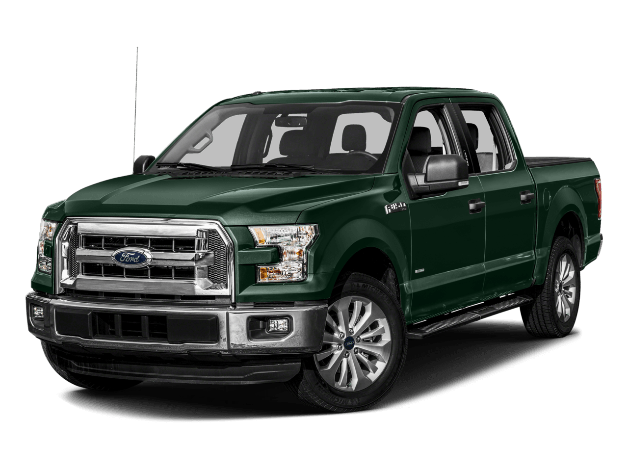 2016 Ford F-150 4WD SuperCrew 157" XLT - Front 3/4, facing to the left
