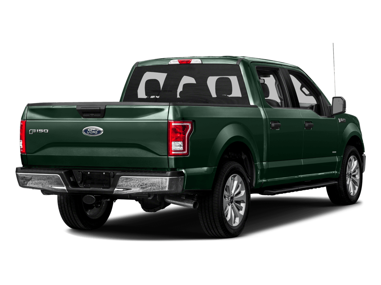 2016 Ford F-150 4WD SuperCrew 157" XLT - Rear 3/4, facing to the right