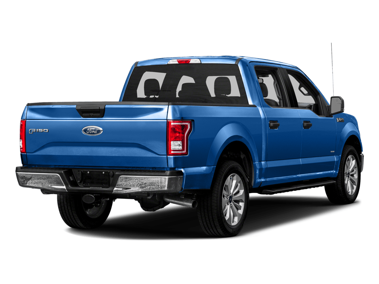 2016 Ford F-150 4WD SuperCrew 157" XLT - Rear 3/4, facing to the right
