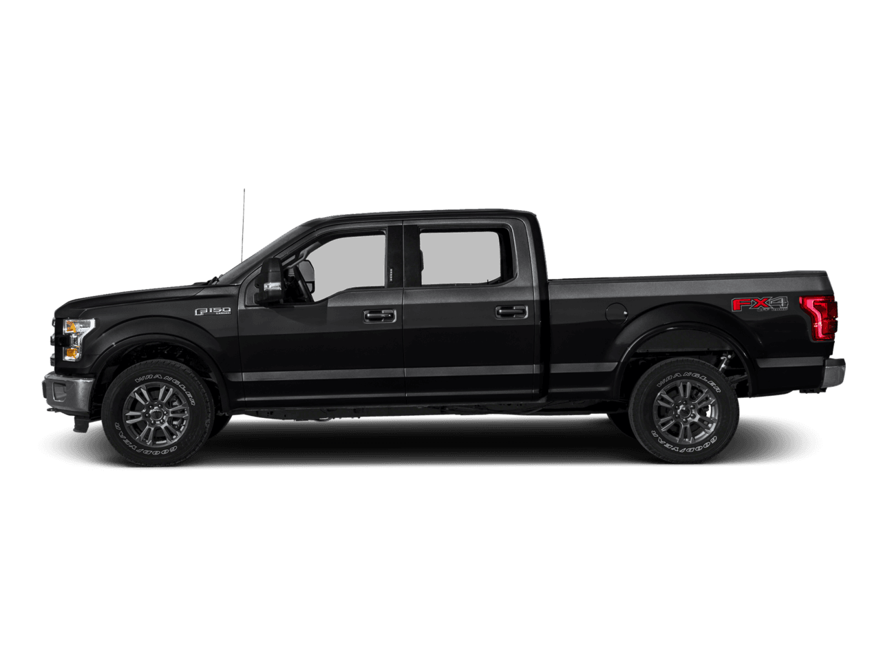 2016 Ford F-150 4WD SuperCrew 157" Lariat - Profile, facing to the left