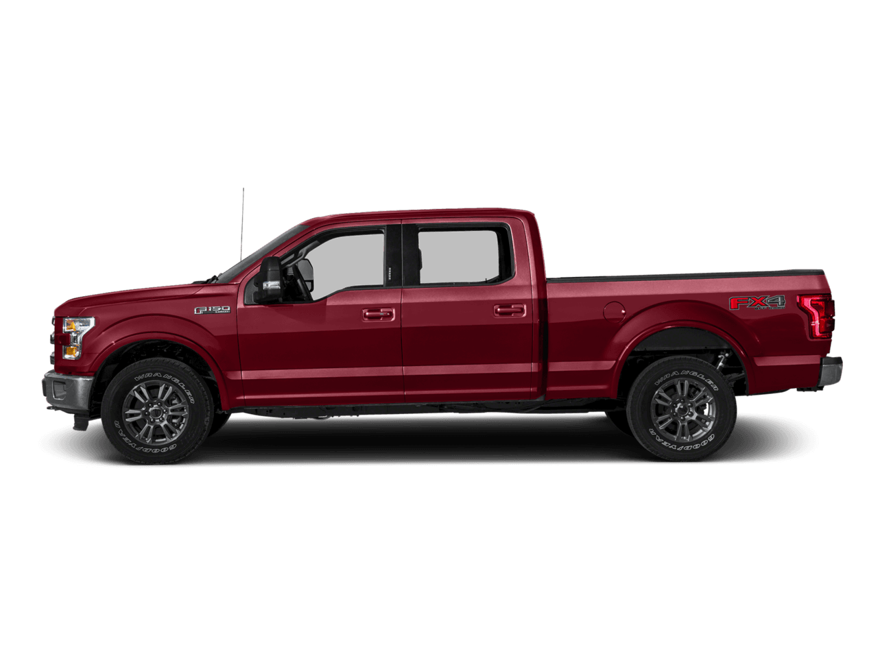 2016 Ford F-150 4WD SuperCrew 157" Lariat - Profile, facing to the left