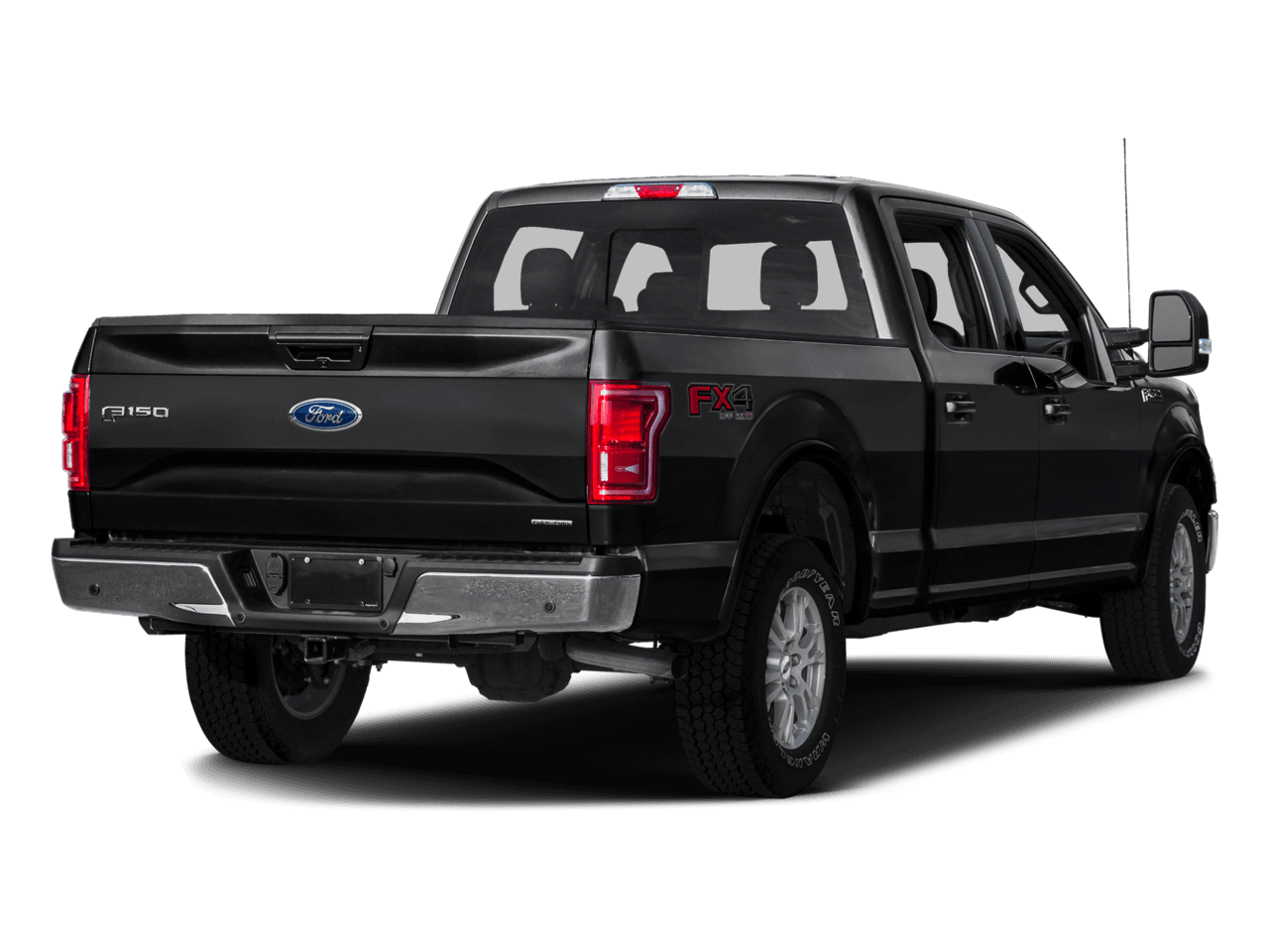 2016 Ford F-150 4WD SuperCrew 157" Lariat - Rear 3/4, facing to the right