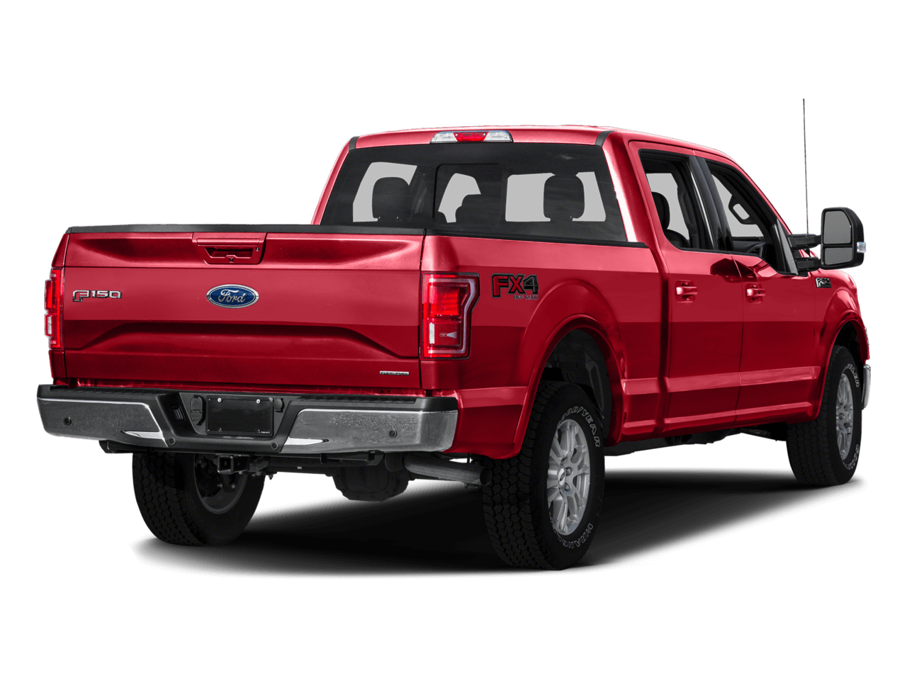 2016 Ford F-150 4WD SuperCrew 157" Lariat - Rear 3/4, facing to the right