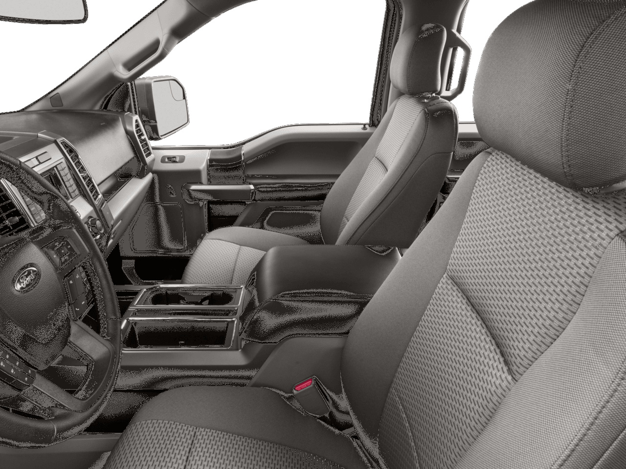 2016 Ford F-150 2WD SuperCrew 157" XLT - Interior Driver's Side with Door Open, Front Seat Feature