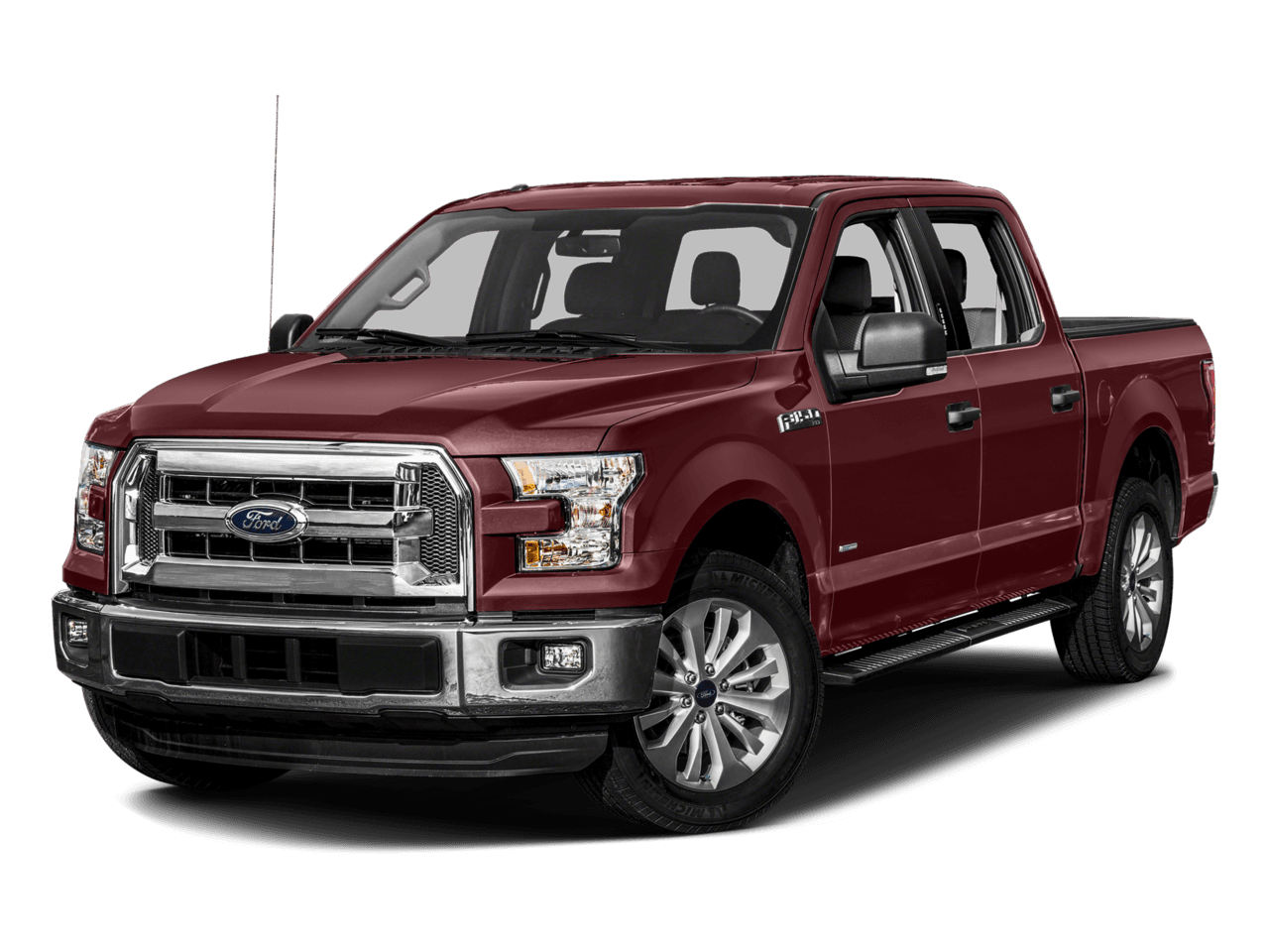 2016 Ford F-150 2WD SuperCrew 157" XLT - Front 3/4, facing to the left