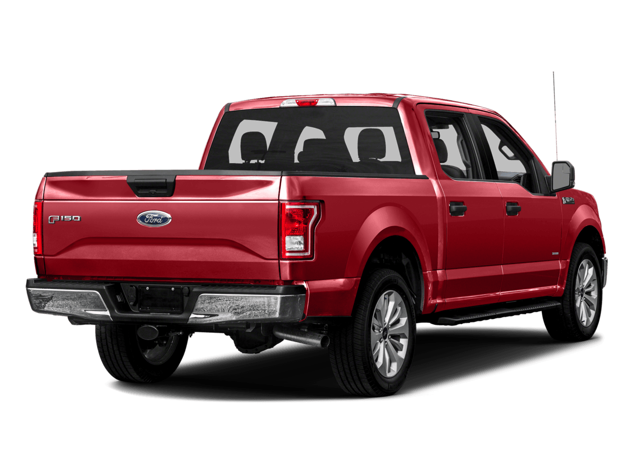 2016 Ford F-150 2WD SuperCrew 157" XLT - Rear 3/4, facing to the right