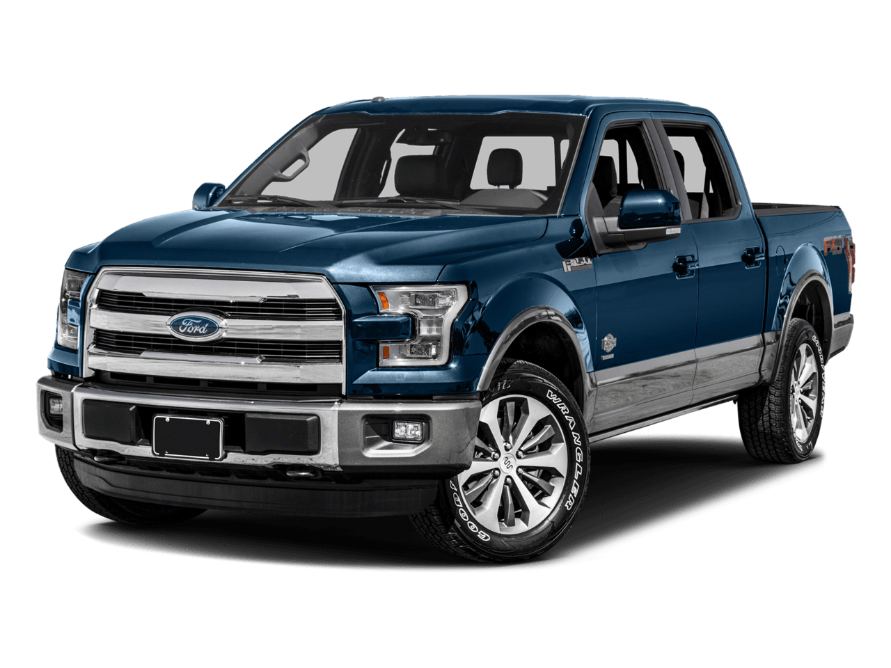 2016 Ford F-150 4WD SuperCrew 157" King Ranch - Front 3/4, facing to the left