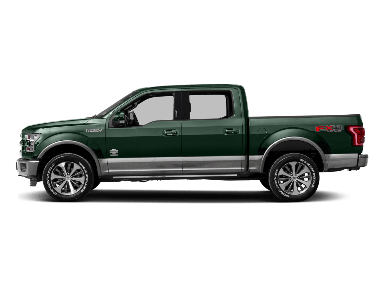2016 Ford F-150 4WD SuperCrew 157" King Ranch - Profile, facing to the left