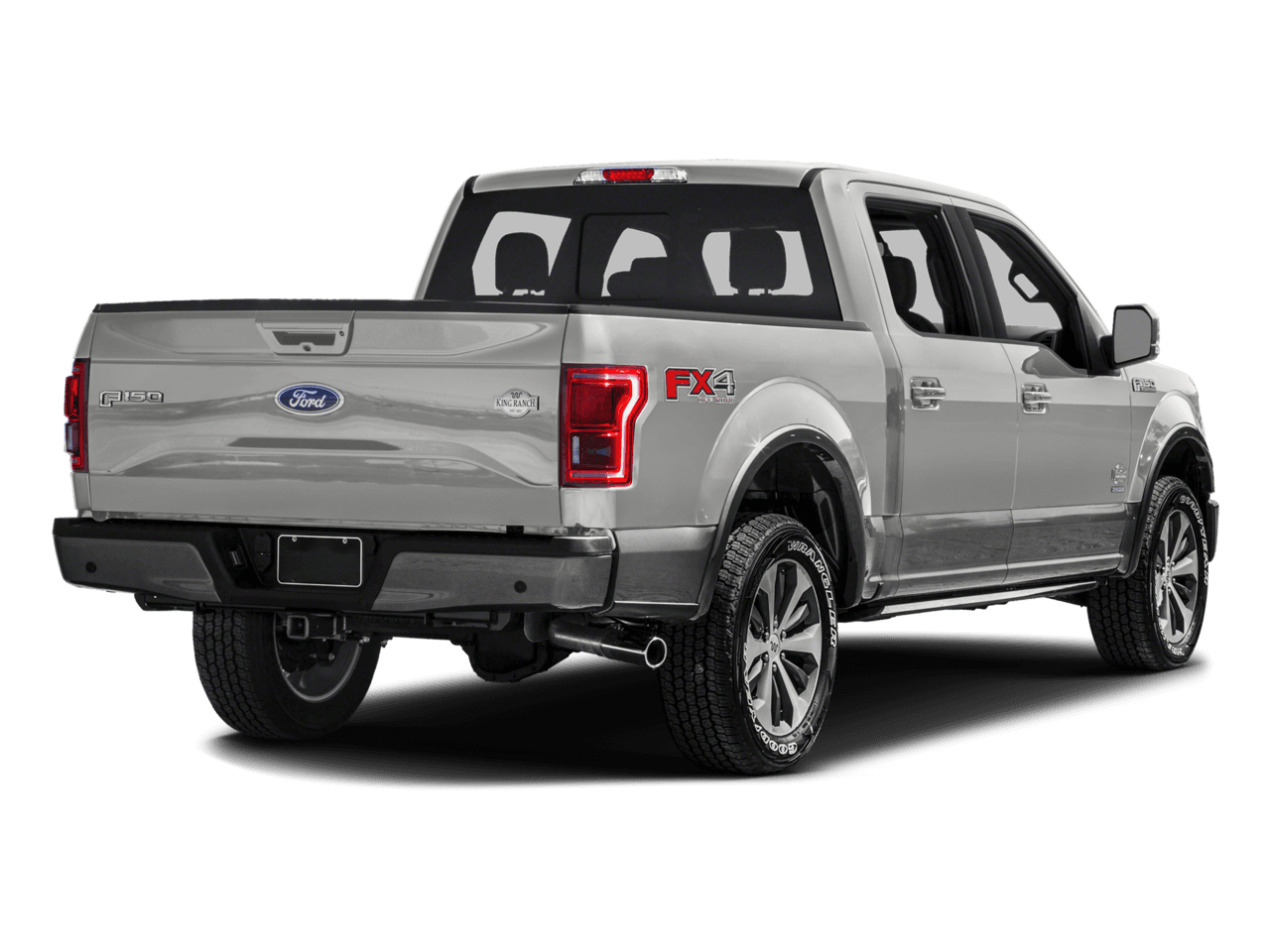 2016 Ford F-150 4WD SuperCrew 157" King Ranch - Rear 3/4, facing to the right