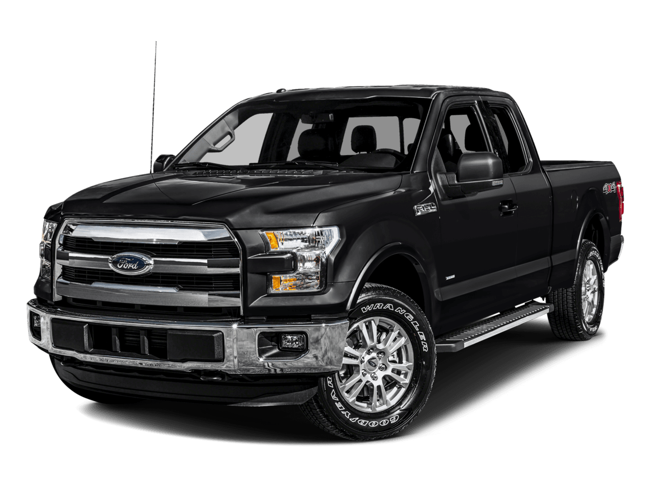 2016 Ford F-150 4WD SuperCab 163" Lariat - Front 3/4, facing to the left