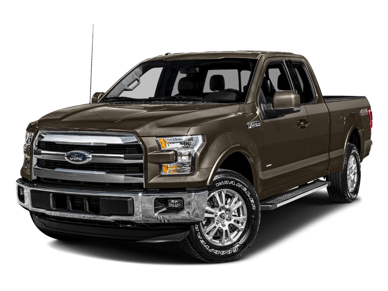 2016 Ford F-150 4WD SuperCab 163" Lariat - Front 3/4, facing to the left
