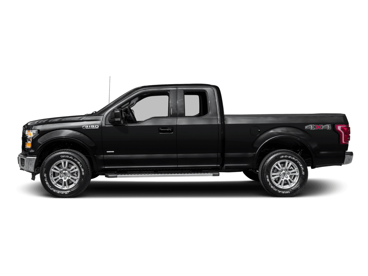 2016 Ford F-150 4WD SuperCab 163" Lariat - Profile, facing to the left