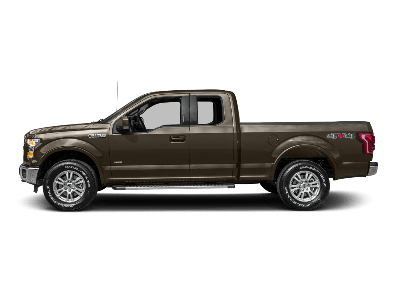 2016 Ford F-150 4WD SuperCab 163" Lariat - Profile, facing to the left