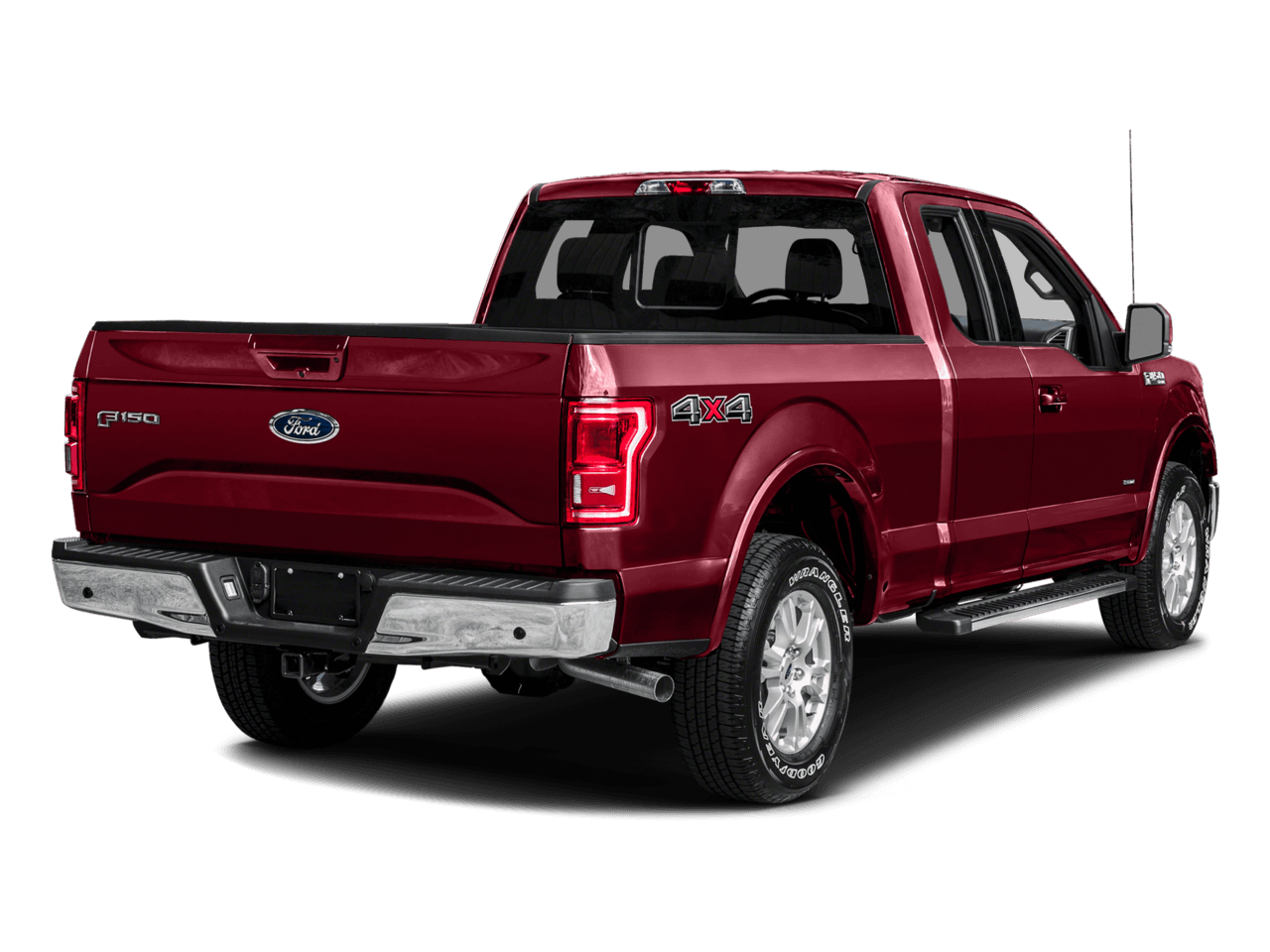 2016 Ford F-150 4WD SuperCab 163" Lariat - Rear 3/4, facing to the right
