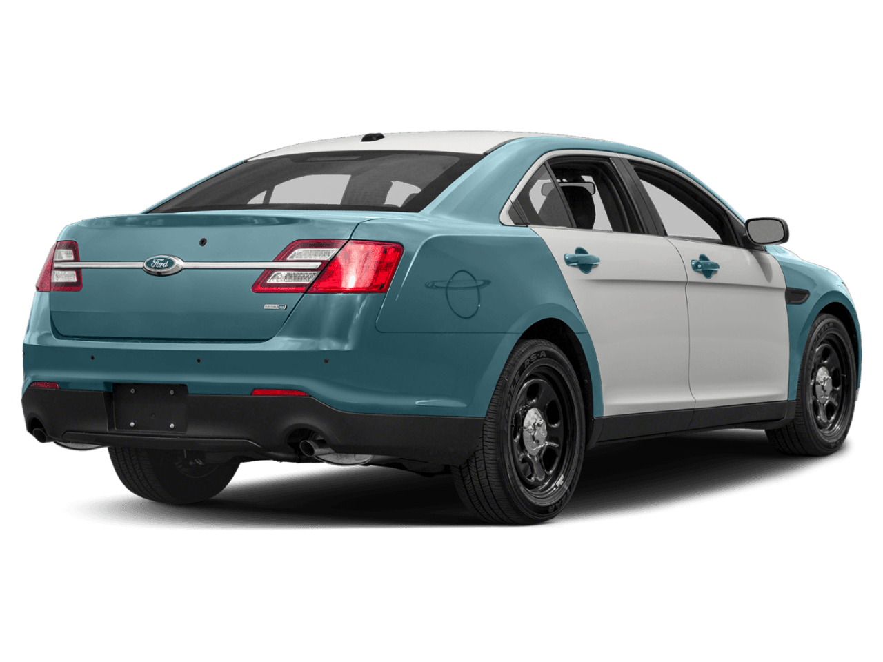 2016 Ford Sedan Police Interceptor 4dr Sdn AWD - Rear 3/4, facing to the right