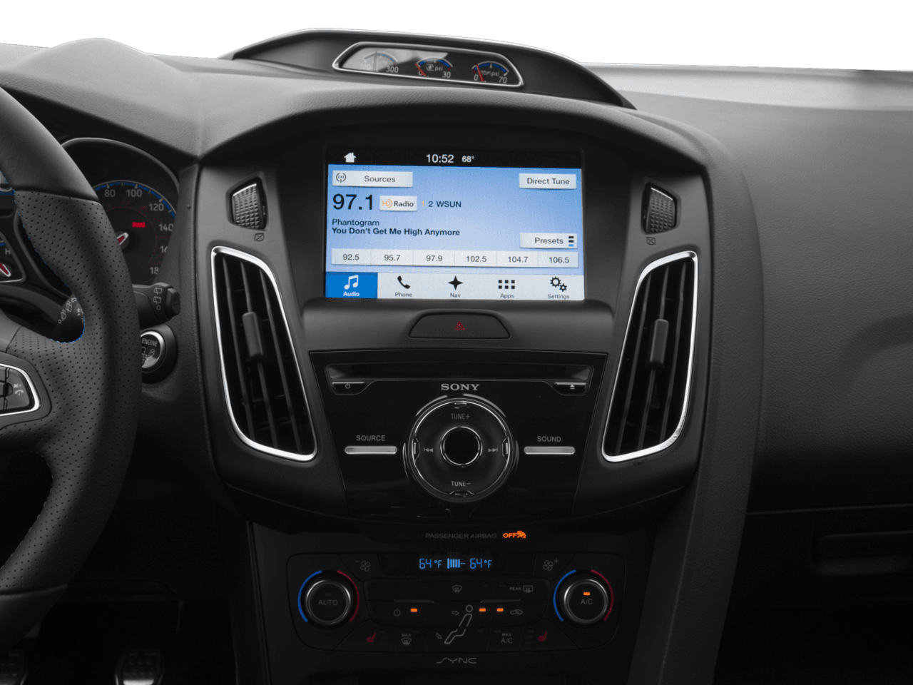 2016 Ford Focus 5dr HB RS - Interior Stereo System