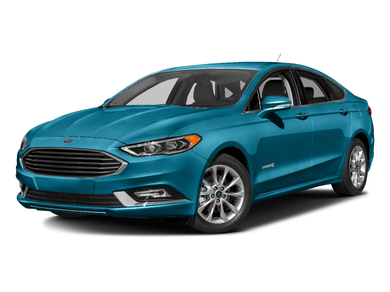 2017 Ford Fusion Hybrid SE FWD - Front 3/4, facing to the left