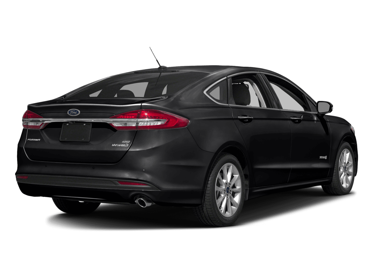 2017 Ford Fusion Hybrid SE FWD - Rear 3/4, facing to the right