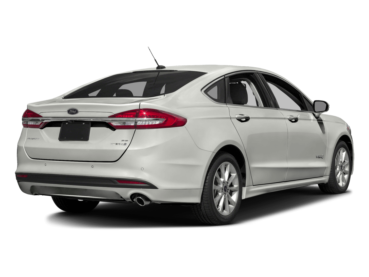 2017 Ford Fusion Hybrid SE FWD - Rear 3/4, facing to the right