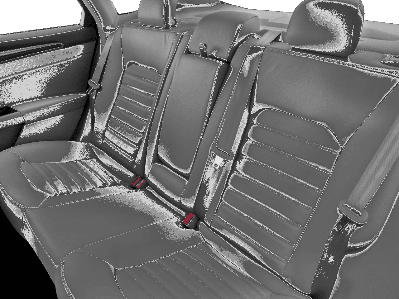 2017 Ford Fusion Hybrid SE FWD - Interior Rear seats
