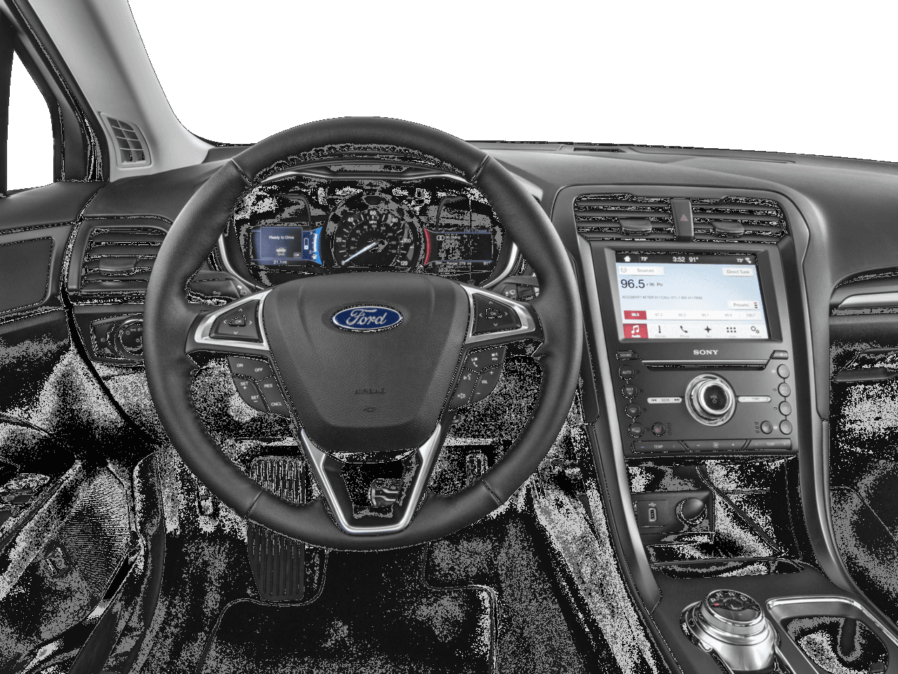 2017 Ford Fusion Hybrid Titanium FWD - Interior Drivers Dash